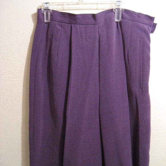 CHAUS petite silk pant suit, womens size 8 - Picture 8 of 8